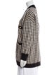 Sandro Houndstooth Print Evening Jacket