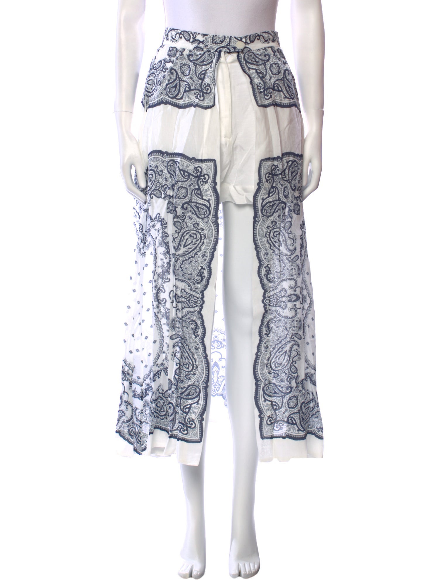 Sandro Paisley Print Midi Length Skirt w/ Tags