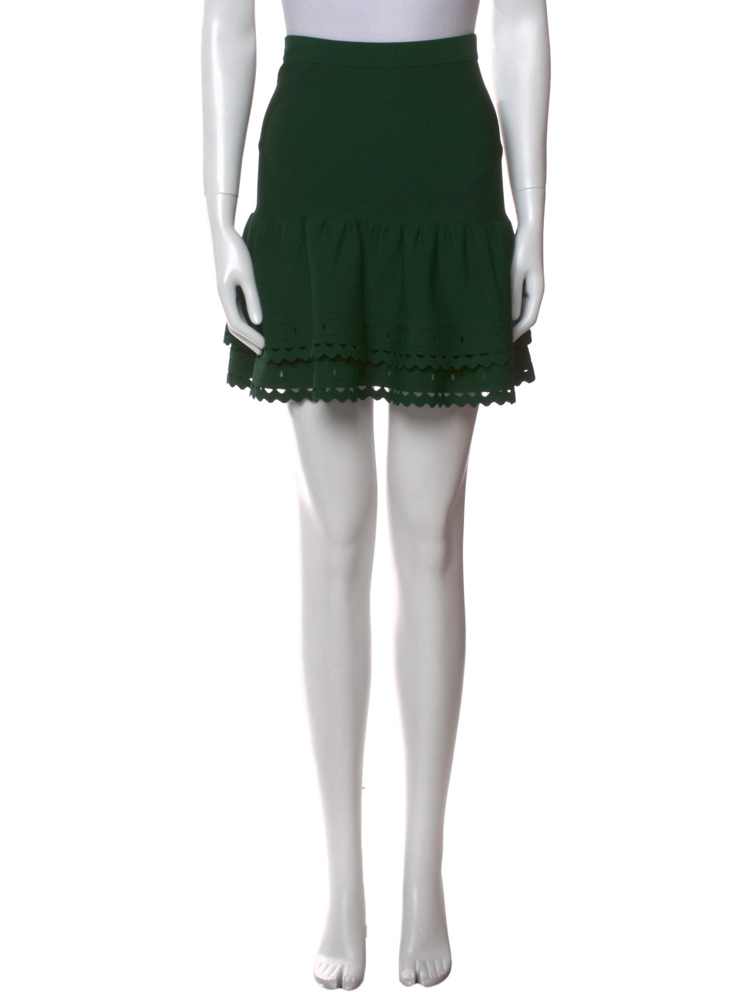 Sandro Lasercut Accents Mini Skirt