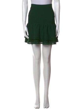 Sandro Lasercut Accents Mini Skirt