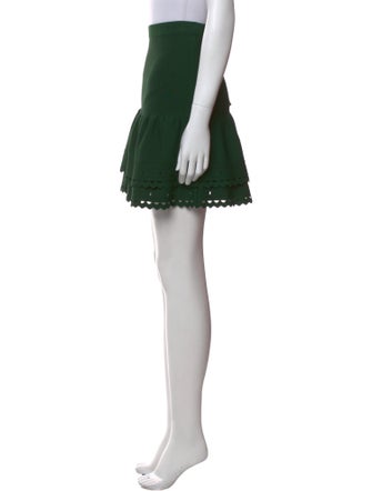 Sandro Lasercut Accents Mini Skirt