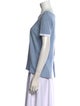 Sandro Linen Scoop Neck T-Shirt