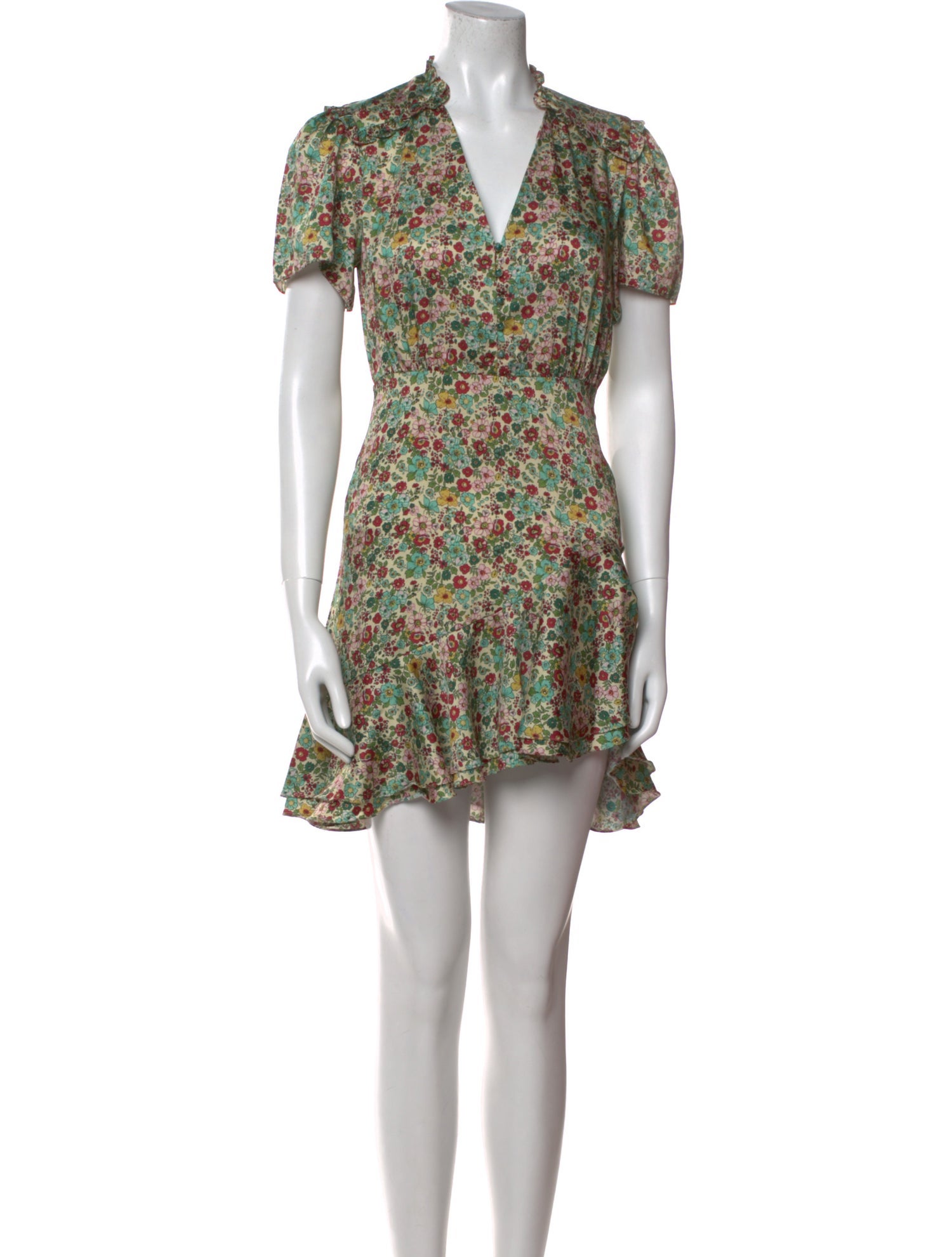 Sandro Floral Print Mini Dress