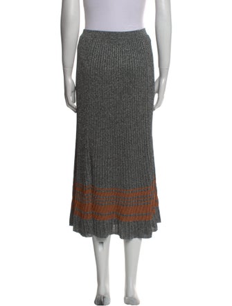 Sandro Colorblock Pattern Midi Length Skirt