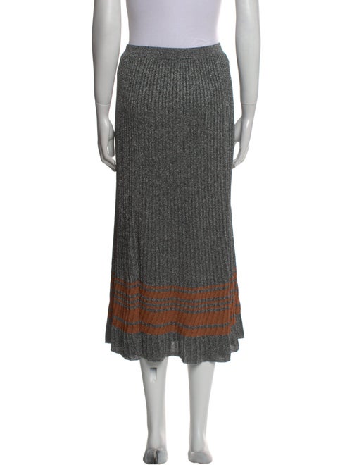 Sandro Colorblock Pattern Midi Length Skirt