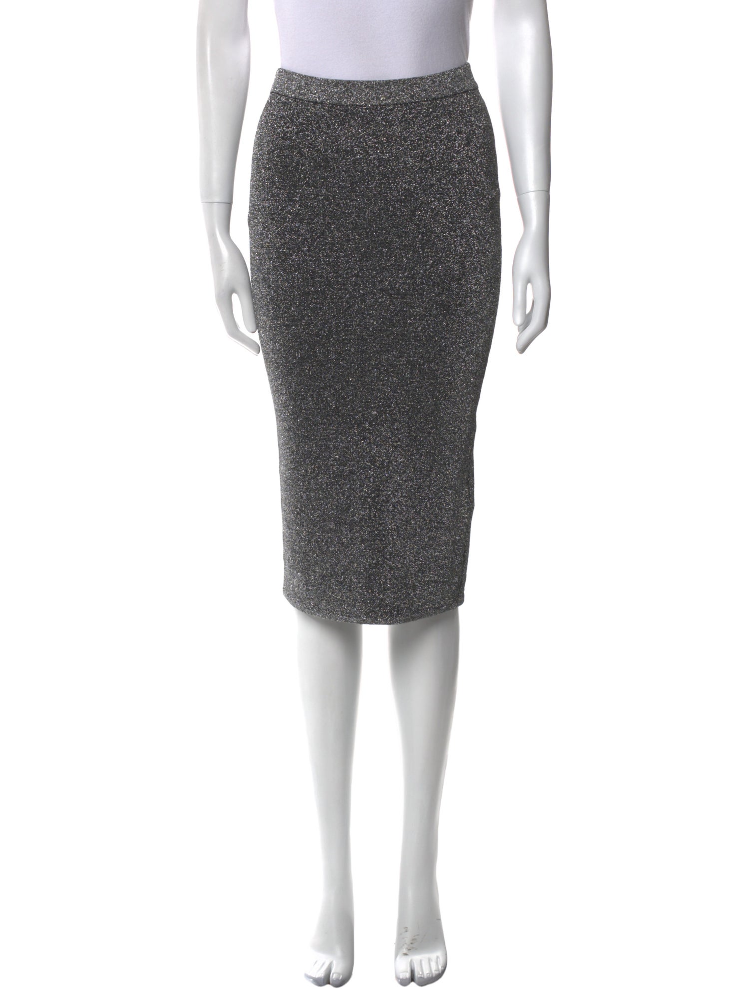 Sandro Glitter Accents Knee-Length Skirt