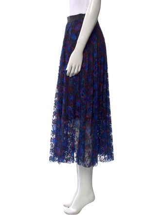 Sandro Floral Print Midi Length Skirt