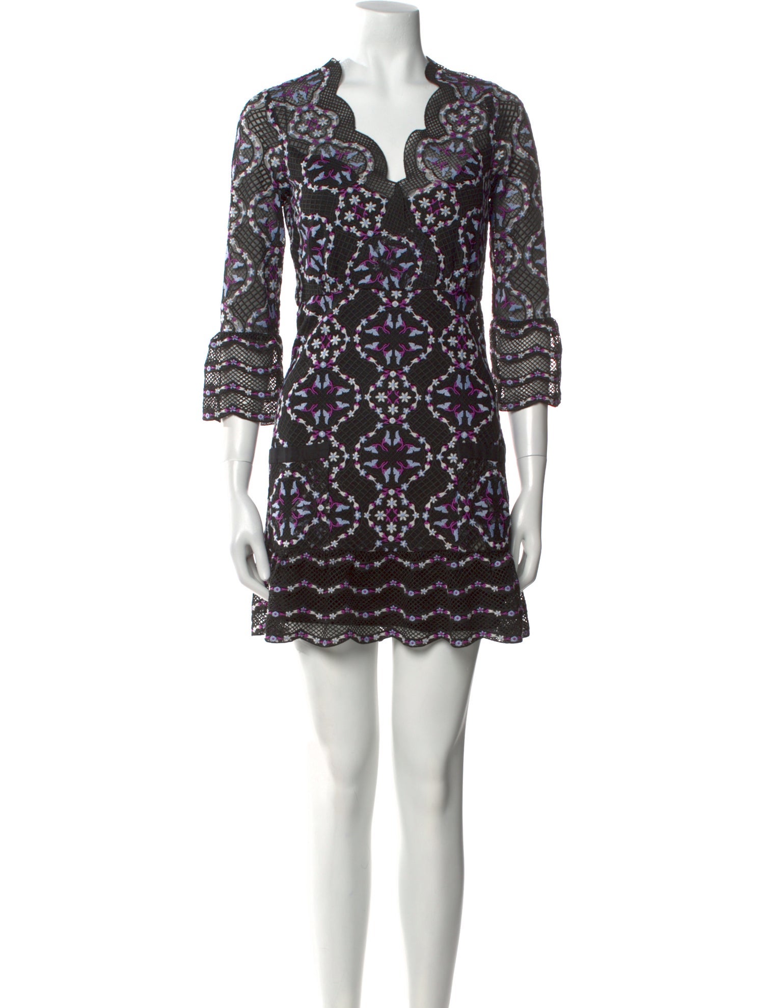 Sandro Printed Mini Dress