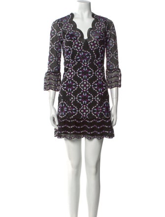 Sandro Printed Mini Dress