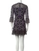 Sandro Printed Mini Dress