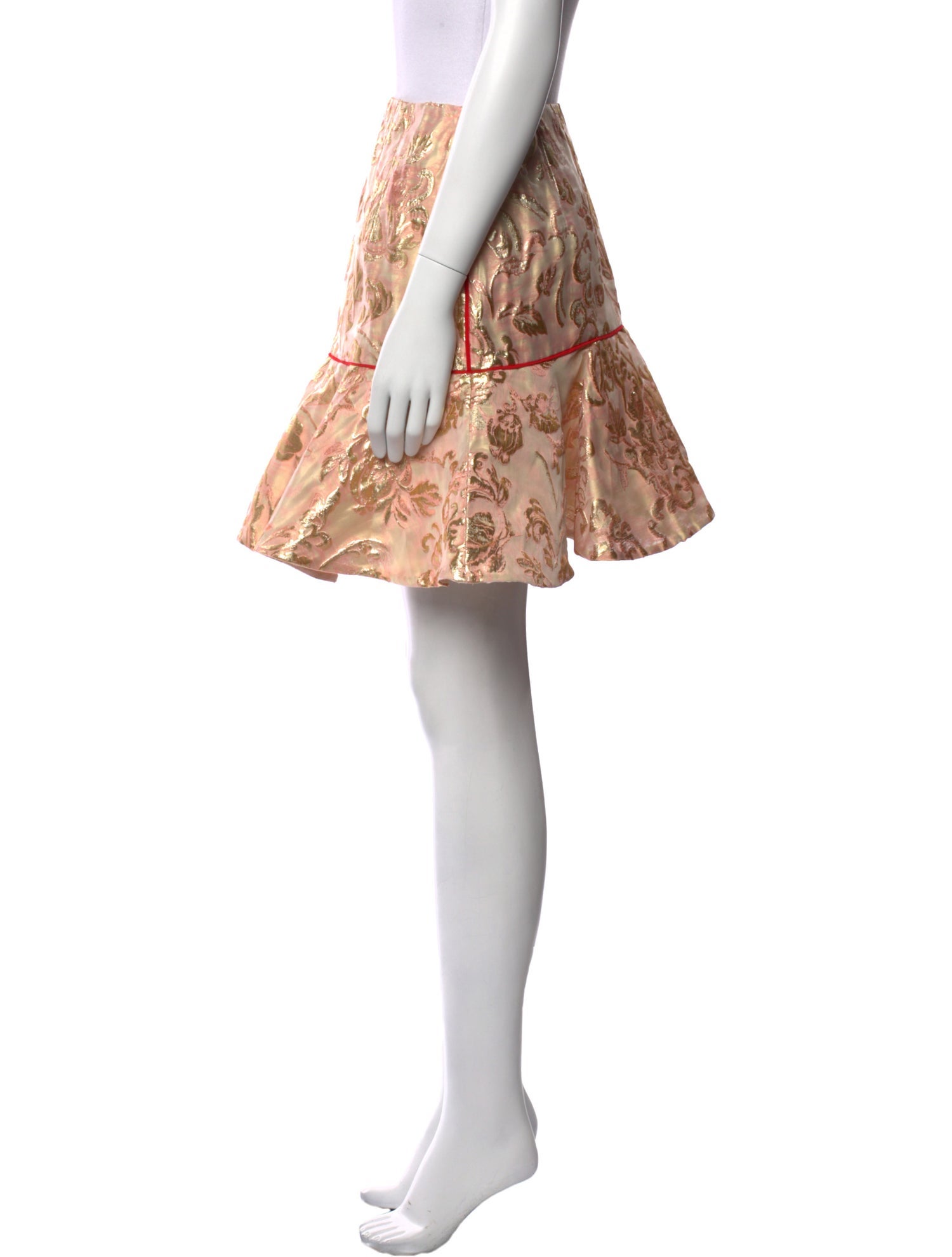 Sandro Floral Print Mini Skirt