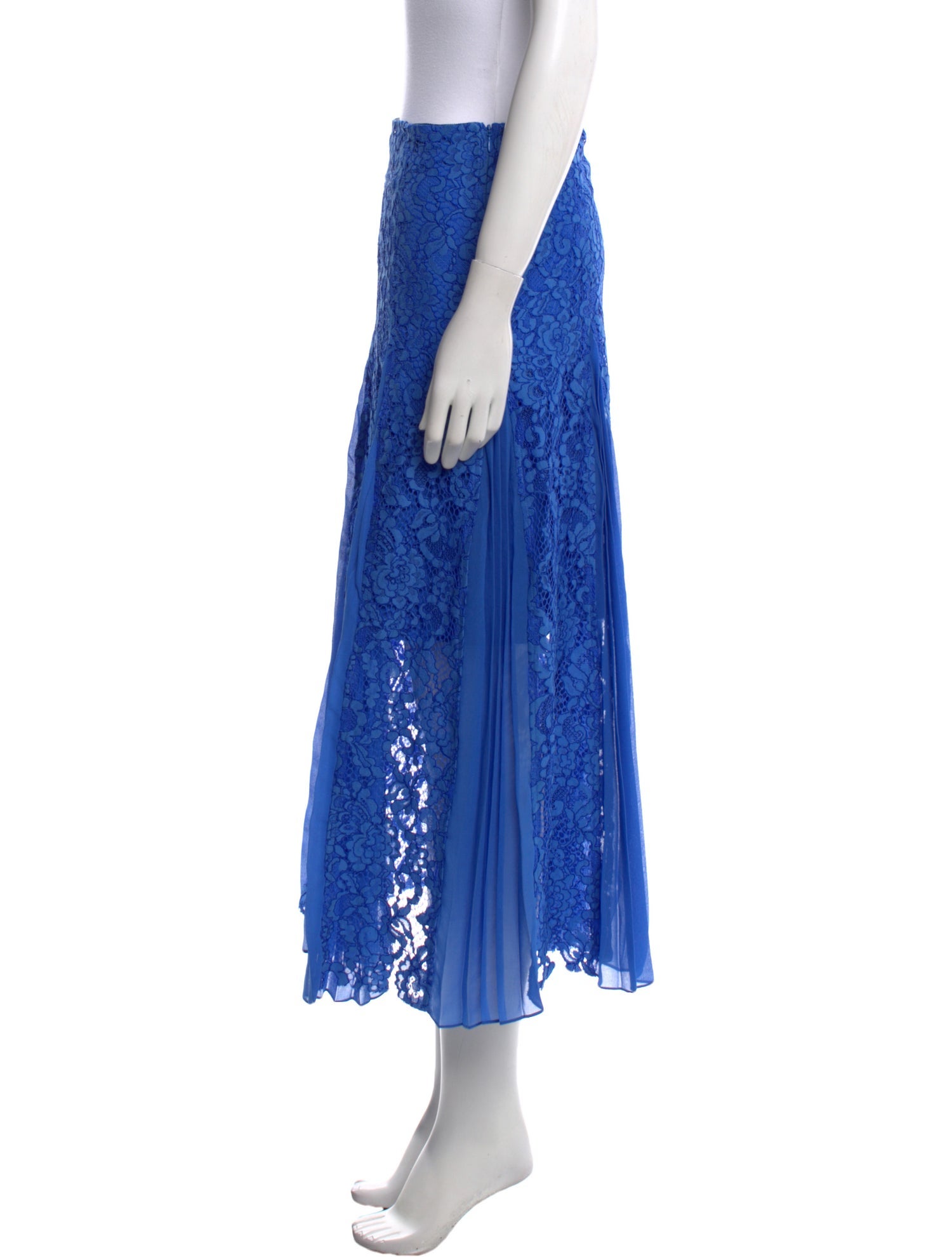 Sandro Lace Pattern Midi Length Skirt