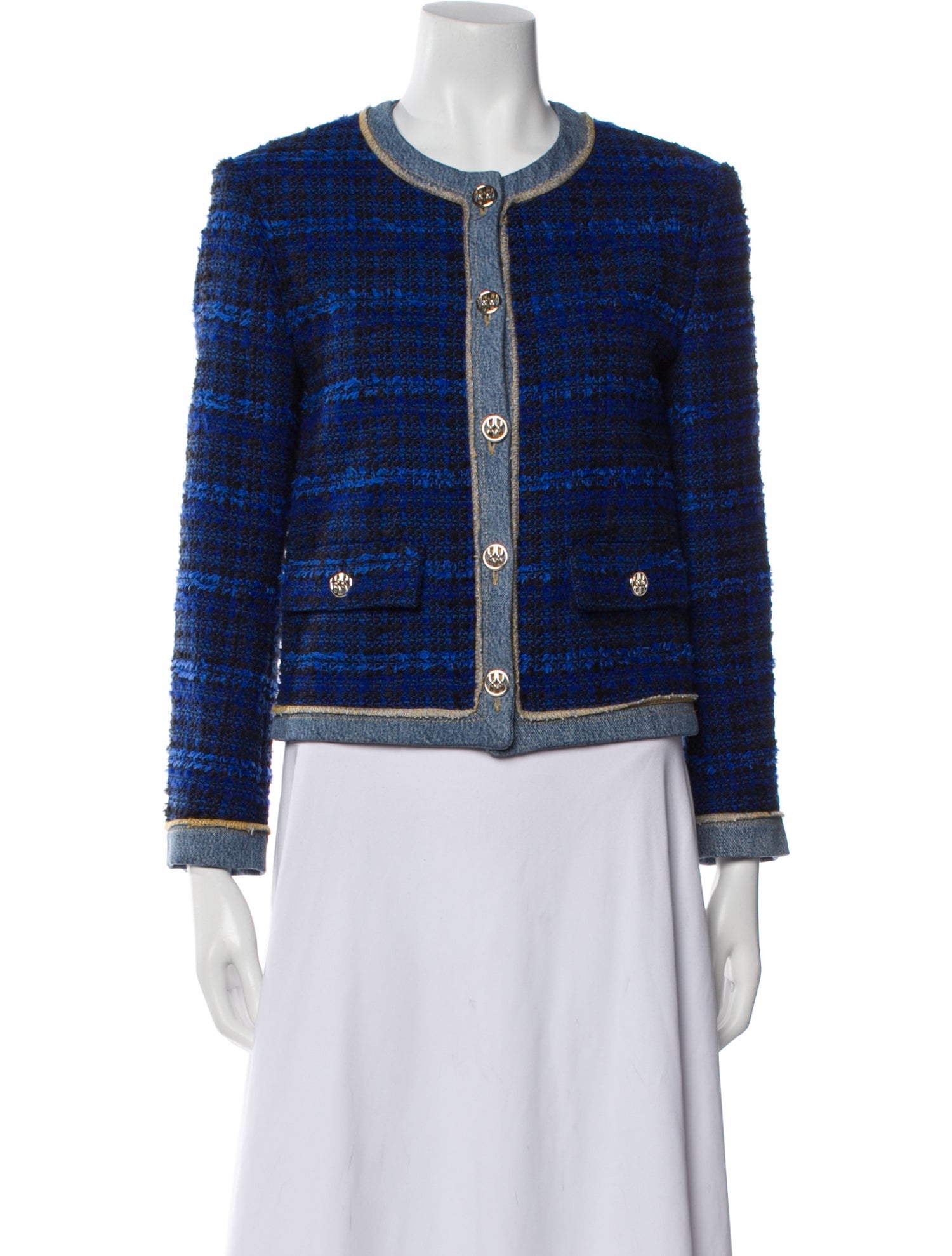 Sandro Tweed Pattern Jacket