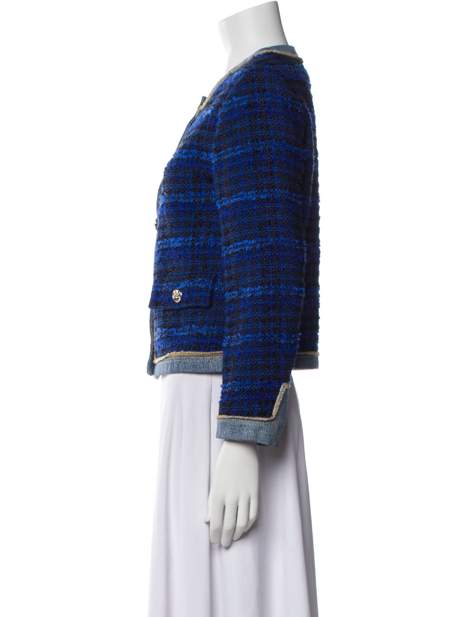 Sandro Tweed Pattern Jacket