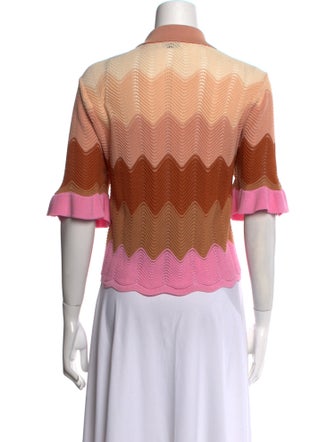 Sandro Printed Crew Neck Sweater