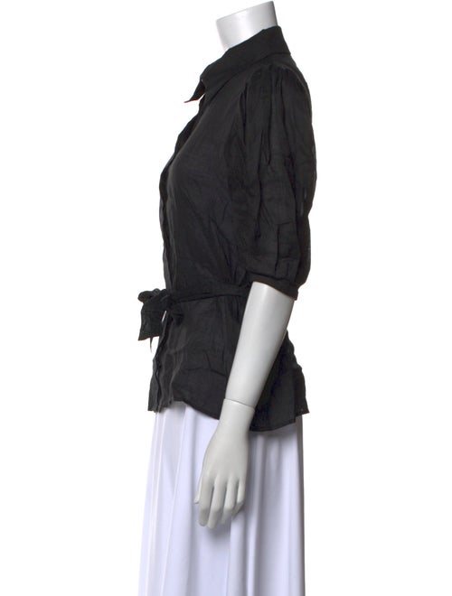 Sandro Short Sleeve Button-Up Top