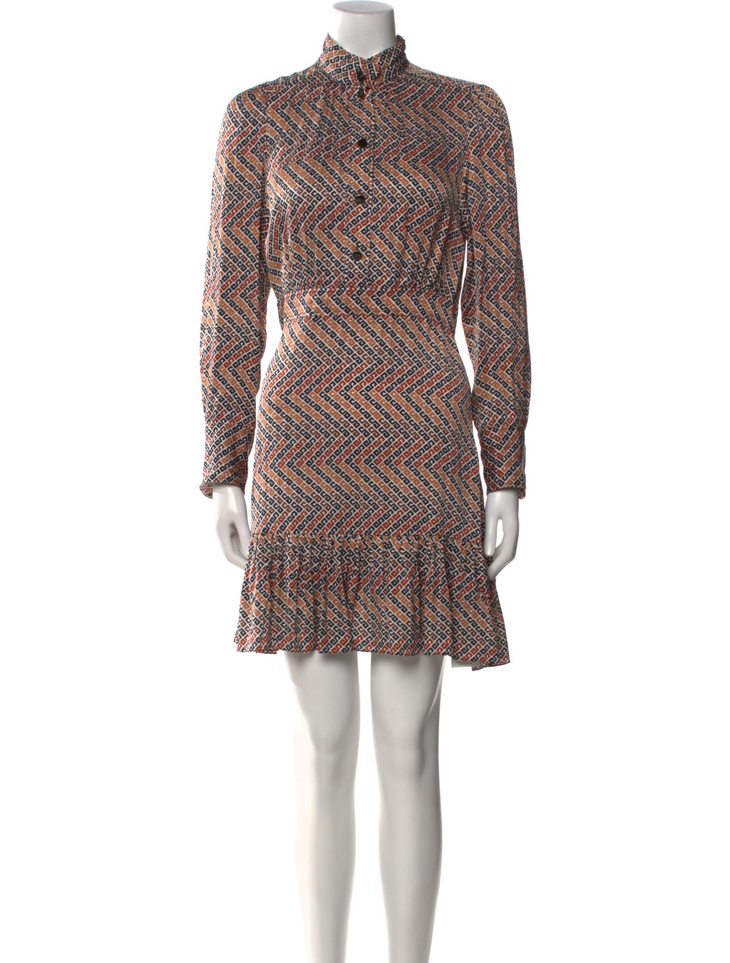 Sandro Printed Knee-Length Dress