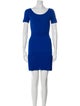 Sandro Scoop Neck Mini Dress