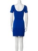 Sandro Scoop Neck Mini Dress