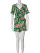 Sandro Silk Floral Print Romper