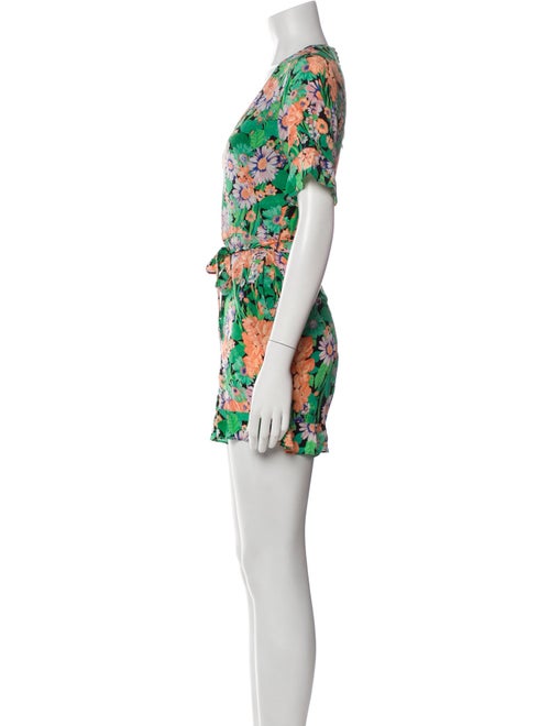 Sandro Silk Floral Print Romper