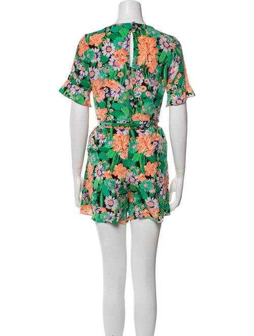 Sandro Silk Floral Print Romper