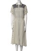 Sandro Striped Midi Length Dress