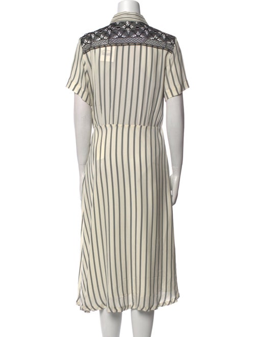 Sandro Striped Midi Length Dress