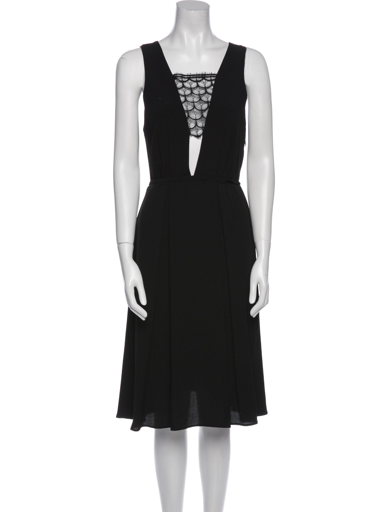 Sandro Square Neckline Midi Length Dress