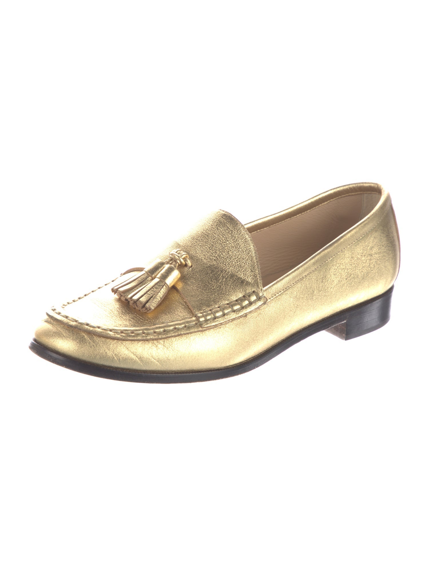 Sandro Leather Tassel Accents Loafers
