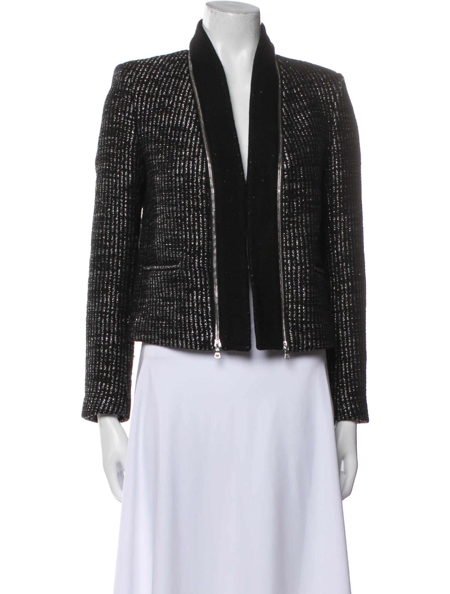 Sandro Wool Printed Jacket