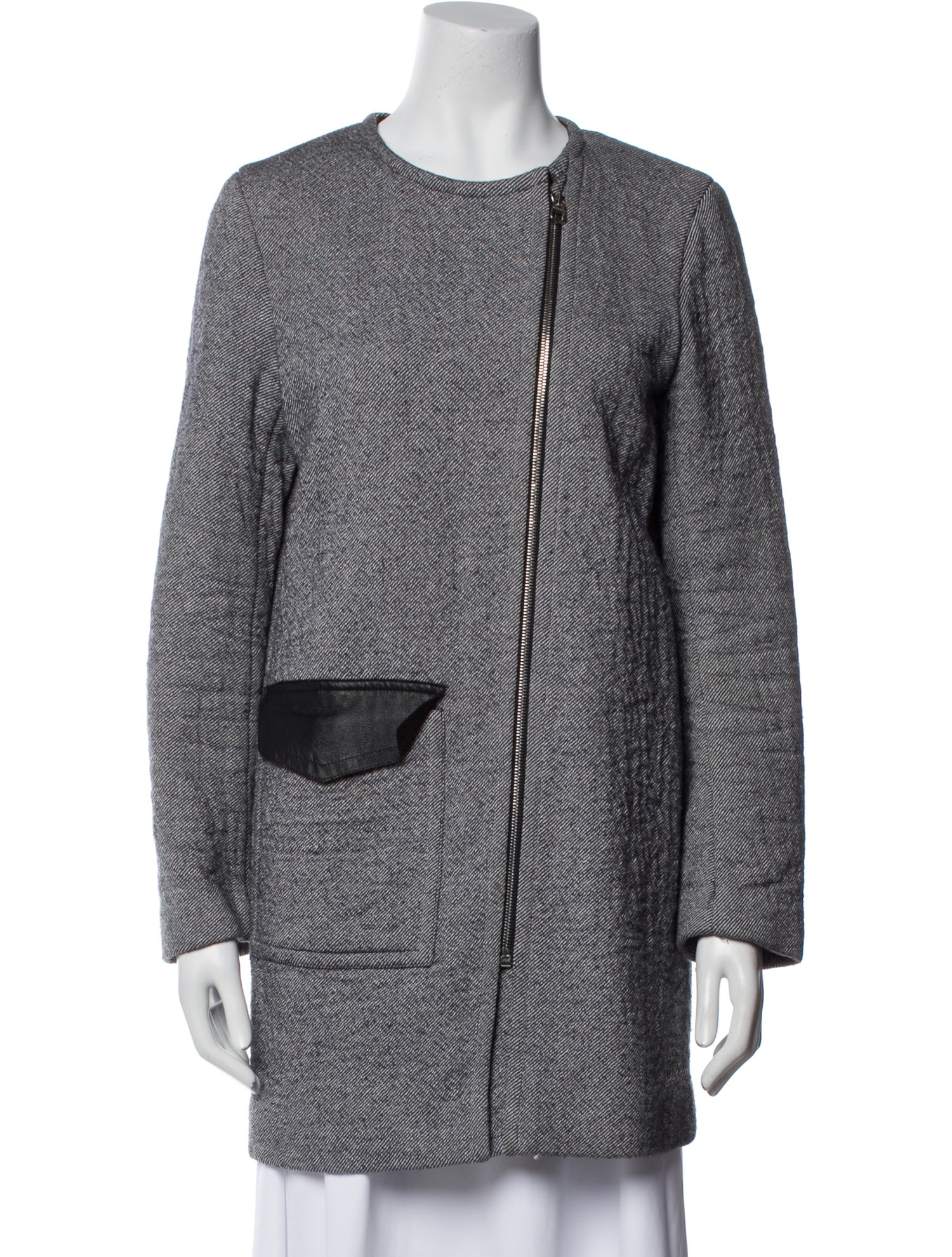 Sandro Tweed Pattern Coat