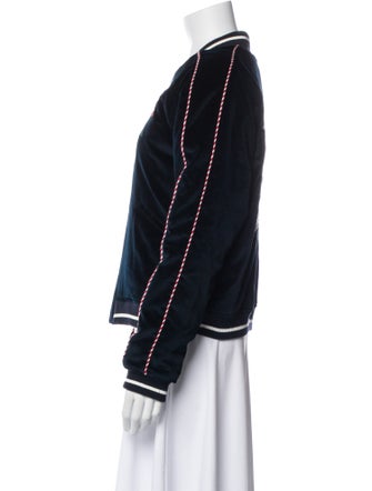 Sandro Floral Print Bomber Jacket