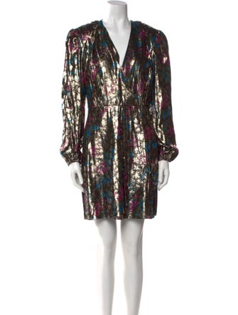 Sandro Printed Mini Dress