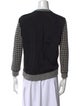 Sandro Wool Houndstooth Print Sweater