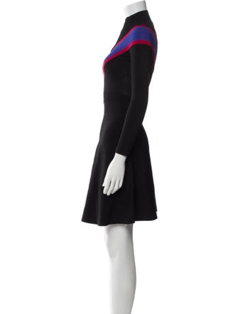 Sandro Colorblock Pattern Mini Dress