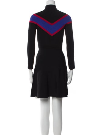 Sandro Colorblock Pattern Mini Dress
