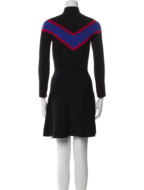 Sandro Colorblock Pattern Mini Dress