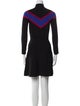 Sandro Colorblock Pattern Mini Dress