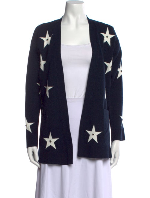 Sandro Printed V-Neck Sweater