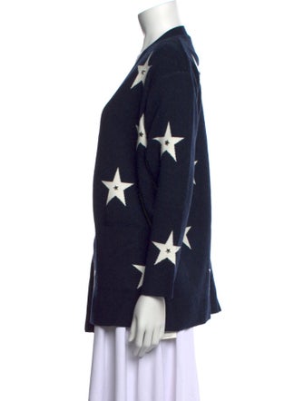 Sandro Printed V-Neck Sweater