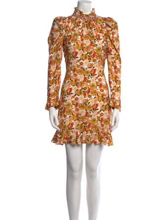 Sandro Floral Print Mini Dress