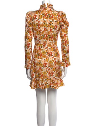 Sandro Floral Print Mini Dress