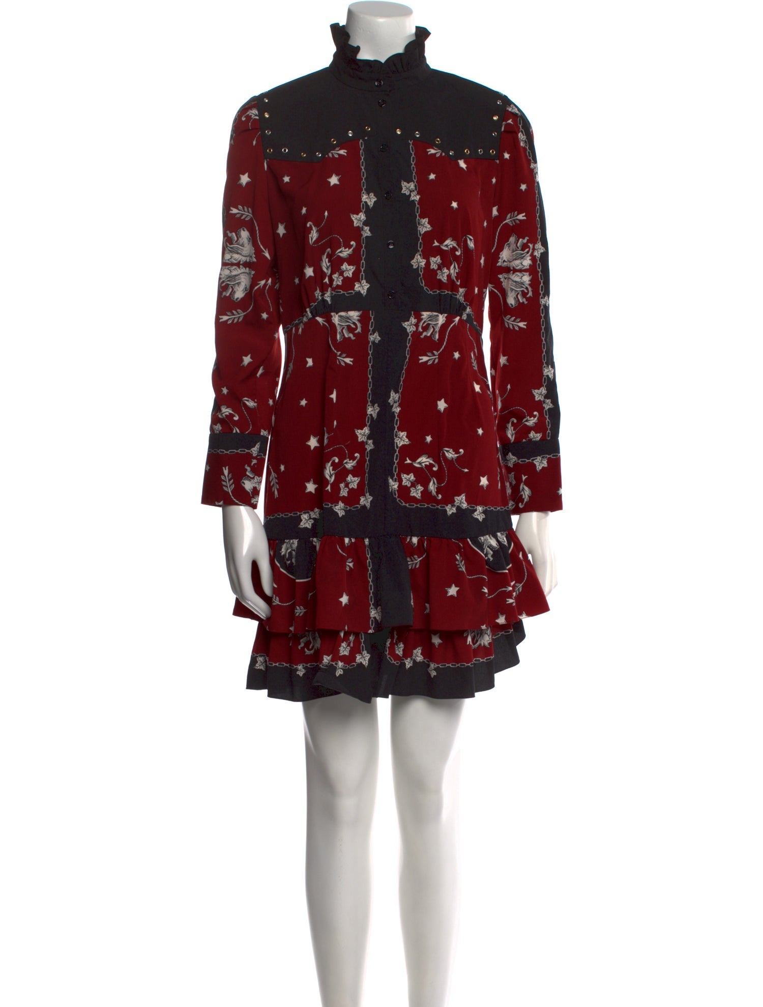 Sandro Printed Mini Dress