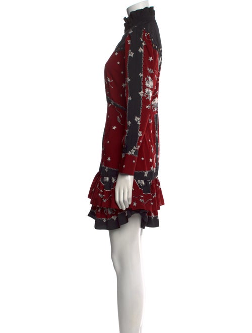 Sandro Printed Mini Dress