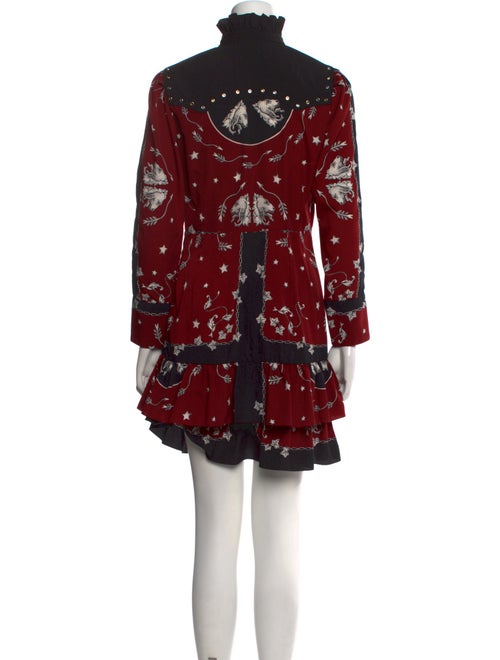 Sandro Printed Mini Dress