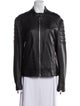 Sandro Lamb Leather Biker Jacket
