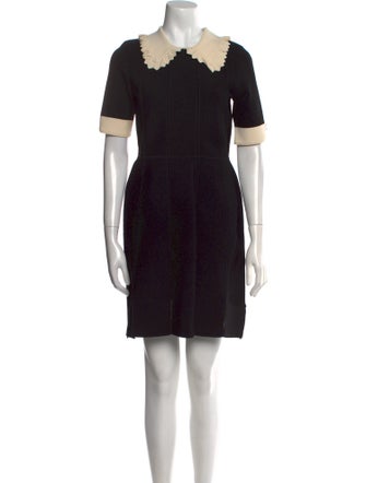 Sandro Crew Neck Mini Dress