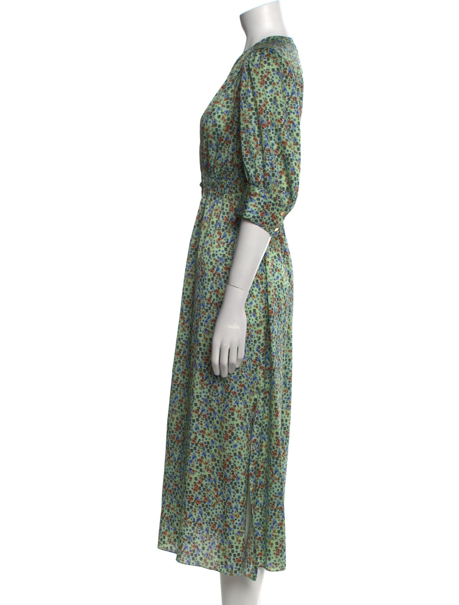 Sandro Floral Print Long Dress