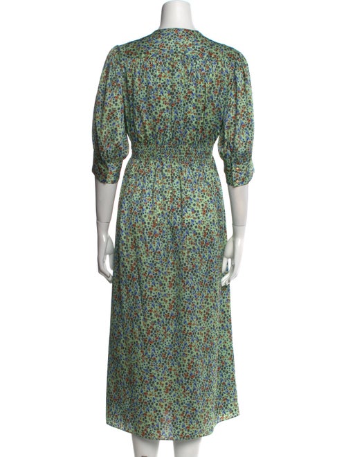 Sandro Floral Print Long Dress